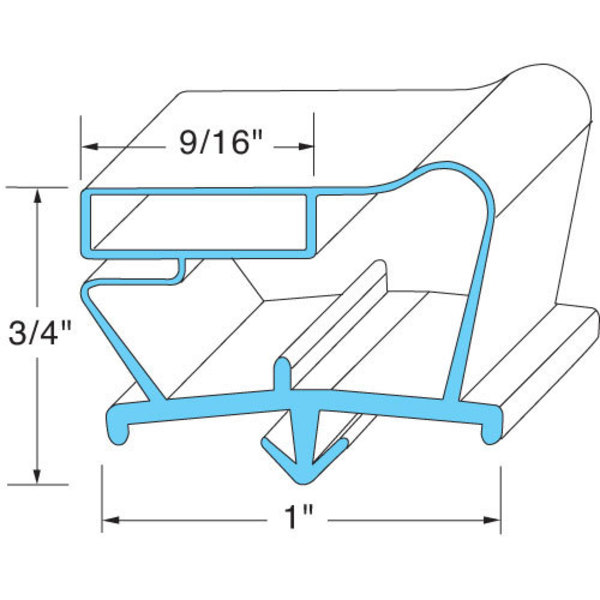 Beverage-Air Door Gasket - 14-5/8" X 19-5/8" 703-963D-01